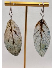 EDICIÓN LIMITADA pendientes artesanos de hoja natural