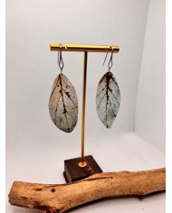 EDICIÓN LIMITADA pendientes artesanos  de hoja natural