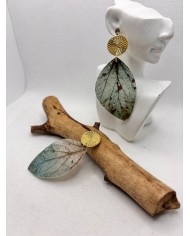 EDICIÓN LIMITADA pendientes artesanos de hoja natural