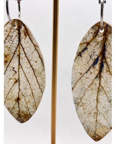 EDICIÓN LIMITADA pendientes artesanos de hoja natural