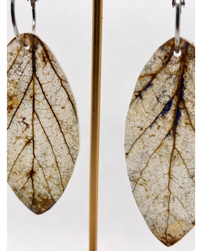 EDICIÓN LIMITADA pendientes artesanos de hoja natural
