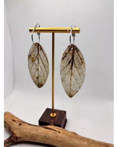 EDICIÓN LIMITADA pendientes artesanos de hoja natural