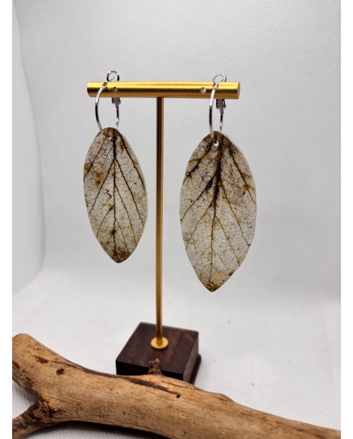 EDICIÓN LIMITADA pendientes artesanos de hoja natural