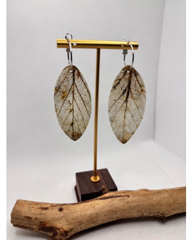 EDICIÓN LIMITADA pendientes artesanos de hoja natural
