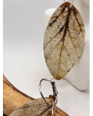 EDICIÓN LIMITADA pendientes artesanos de hoja natural