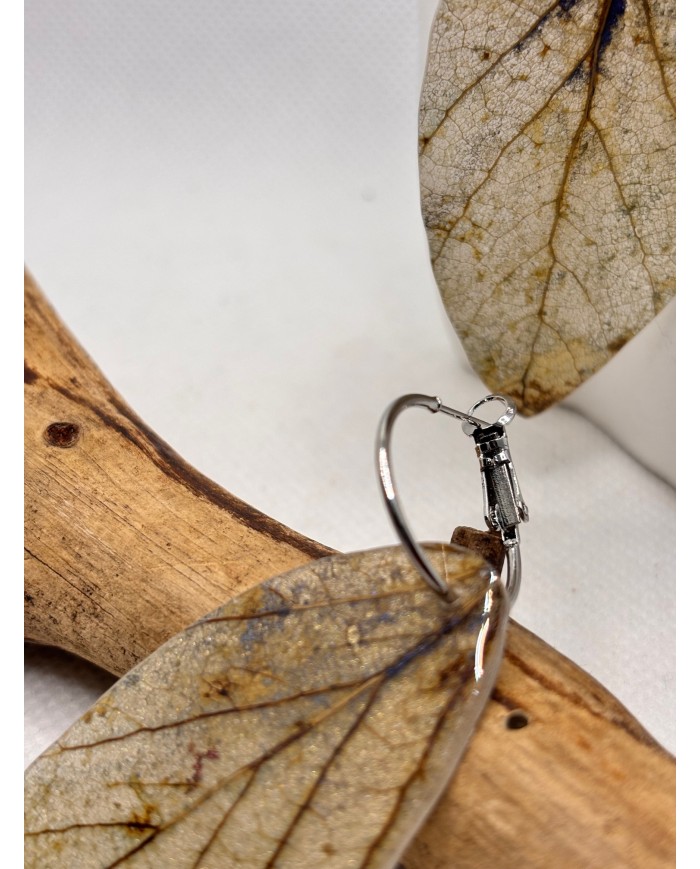 EDICIÓN LIMITADA pendientes artesanos de hoja natural