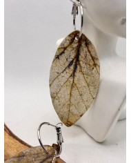 EDICIÓN LIMITADA pendientes artesanos de hoja natural