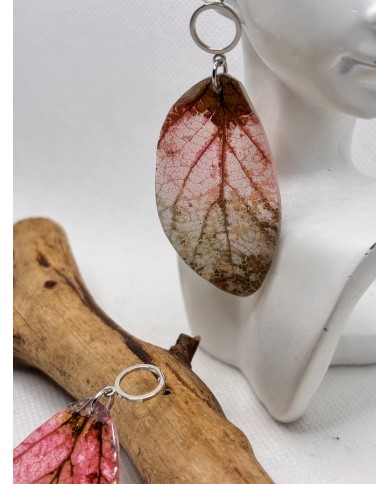 EDICIÓN LIMITADA pendientes artesanos de hoja natural