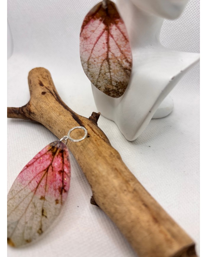 EDICIÓN LIMITADA pendientes artesanos de hoja natural