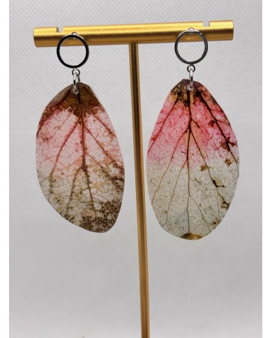 EDICIÓN LIMITADA pendientes artesanos de hoja natural