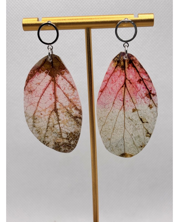 EDICIÓN LIMITADA pendientes artesanos de hoja natural