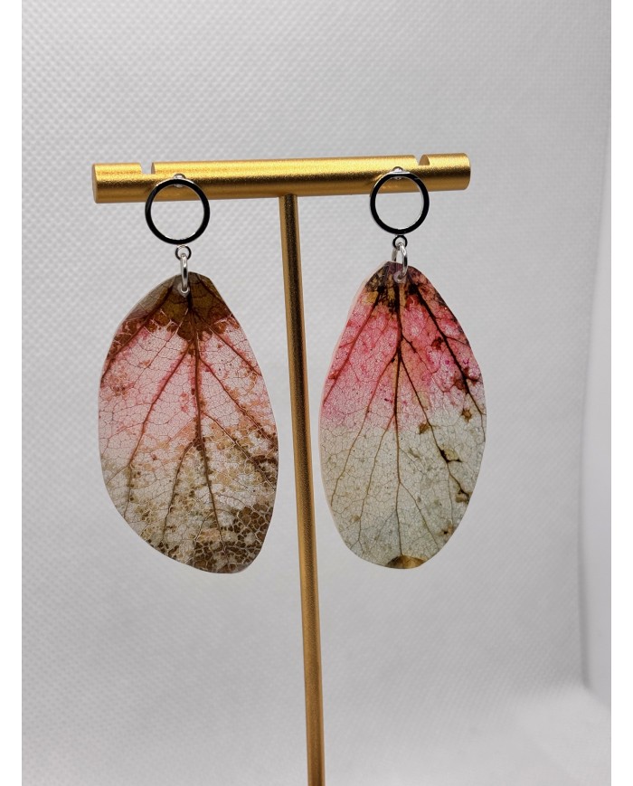 EDICIÓN LIMITADA pendientes artesanos de hoja natural