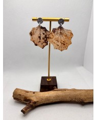 EDICIÓN LIMITADA pendientes artesanos de hoja natural