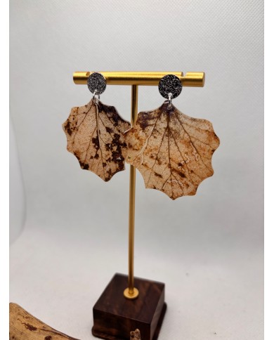 EDICIÓN LIMITADA pendientes artesanos de hoja natural