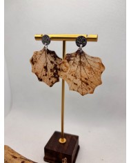 EDICIÓN LIMITADA pendientes artesanos de hoja natural