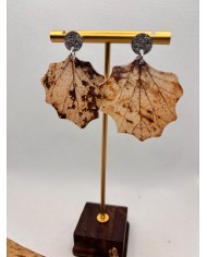 EDICIÓN LIMITADA pendientes artesanos de hoja natural