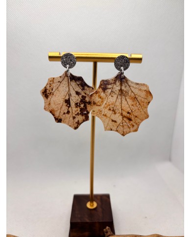 EDICIÓN LIMITADA pendientes artesanos de hoja natural