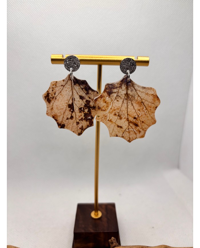 EDICIÓN LIMITADA pendientes artesanos de hoja natural