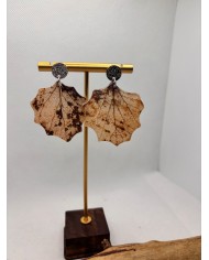 EDICIÓN LIMITADA pendientes artesanos de hoja natural