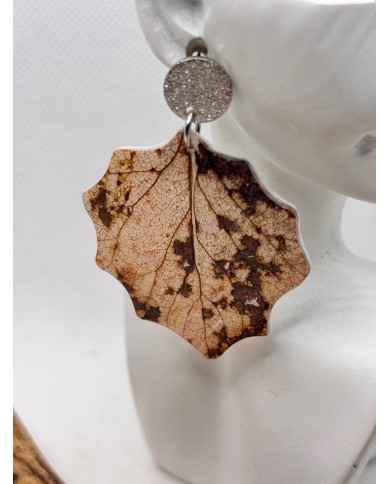 EDICIÓN LIMITADA pendientes artesanos de hoja natural