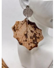 EDICIÓN LIMITADA pendientes artesanos de hoja natural
