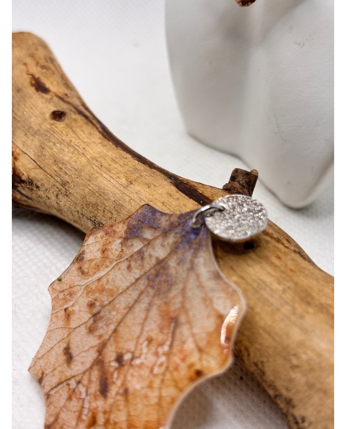 EDICIÓN LIMITADA pendientes artesanos de hoja natural