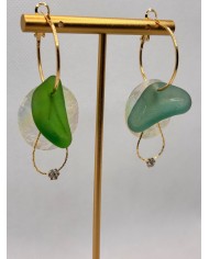 EDICIÓN LIMITADA pendientes de cristal marino