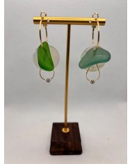 EDICIÓN LIMITADA pendientes de cristal marino o lágrimas de sirena