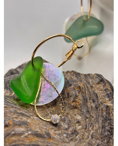 EDICIÓN LIMITADA pendientes de cristal marino o lágrimas de sirena