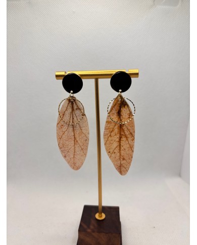 EDICIÓN LIMITADA pendientes artesanos de hoja natural