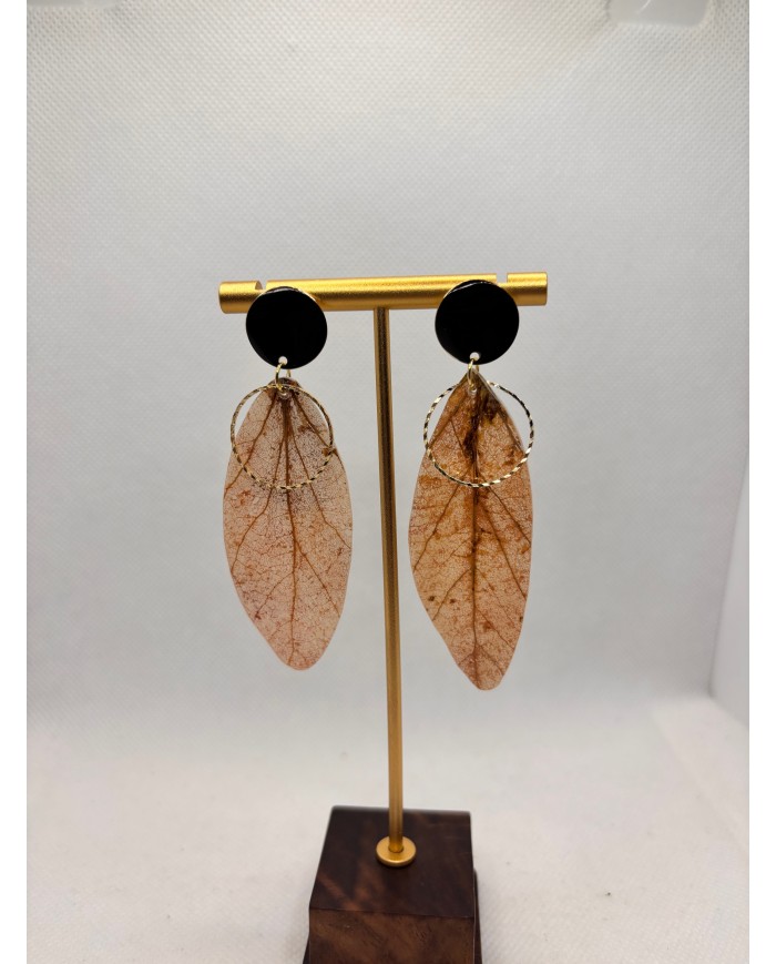 EDICIÓN LIMITADA pendientes artesanos de hoja natural
