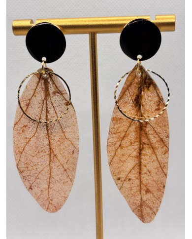 EDICIÓN LIMITADA pendientes artesanos de hoja natural