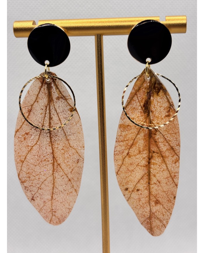 EDICIÓN LIMITADA pendientes artesanos de hoja natural