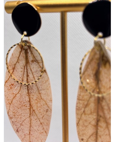 EDICIÓN LIMITADA pendientes artesanos de hoja natural