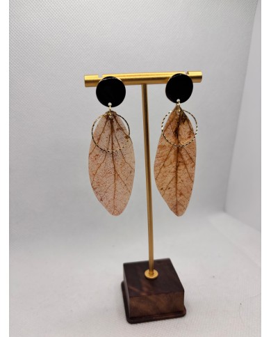EDICIÓN LIMITADA pendientes artesanos de hoja natural