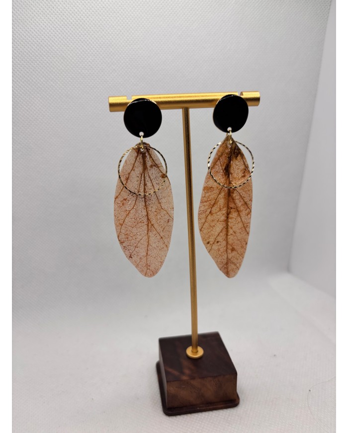EDICIÓN LIMITADA pendientes artesanos de hoja natural
