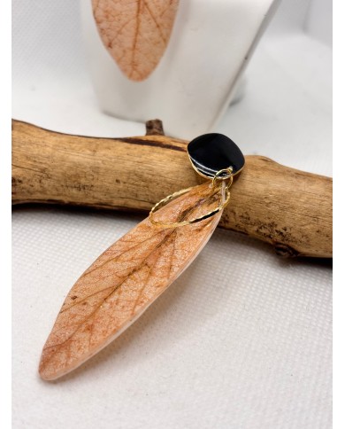 EDICIÓN LIMITADA pendientes artesanos de hoja natural