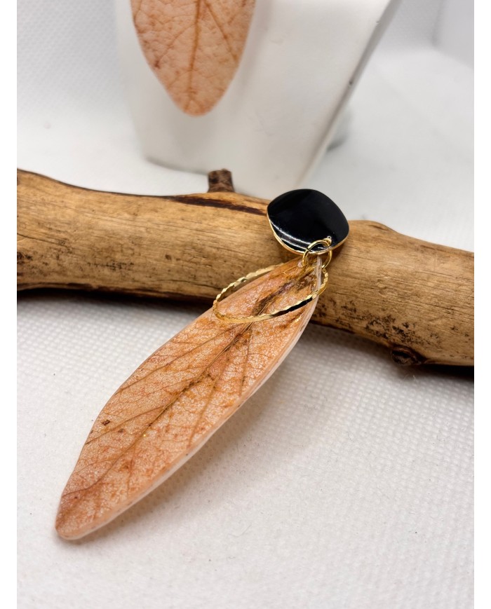 EDICIÓN LIMITADA pendientes artesanos de hoja natural