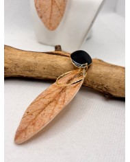 EDICIÓN LIMITADA pendientes artesanos de hoja natural