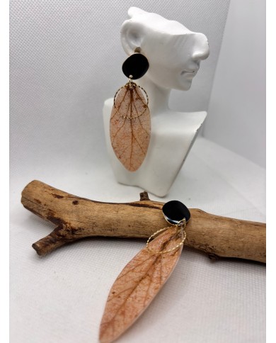 EDICIÓN LIMITADA pendientes artesanos de hoja natural