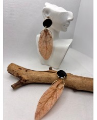 EDICIÓN LIMITADA pendientes artesanos de hoja natural