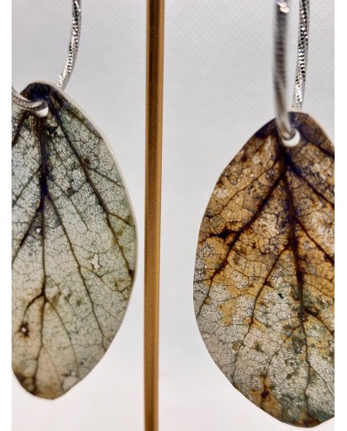 EDICIÓN LIMITADA pendientes artesanos de hoja natural