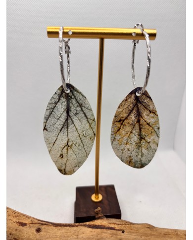 EDICIÓN LIMITADA pendientes artesanos de hoja natural