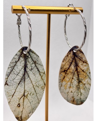 EDICIÓN LIMITADA pendientes artesanos de hoja natural