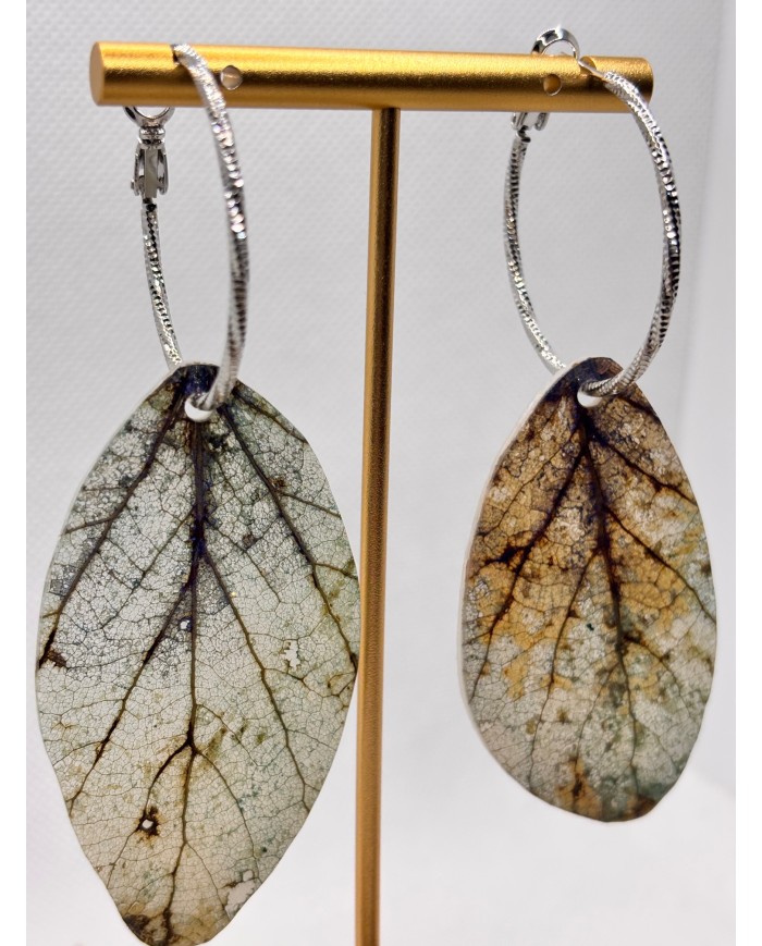 EDICIÓN LIMITADA pendientes artesanos de hoja natural