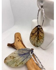 EDICIÓN LIMITADA pendientes artesanos de hoja natural