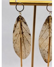 EDICIÓN LIMITADA pendientes artesanos de hoja natural