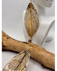 EDICIÓN LIMITADA pendientes artesanos de hoja natural