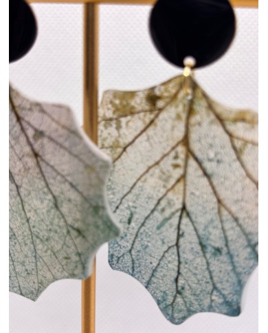 EDICIÓN LIMITADA pendientes artesanos de hoja natural