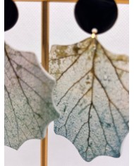 EDICIÓN LIMITADA pendientes artesanos de hoja natural